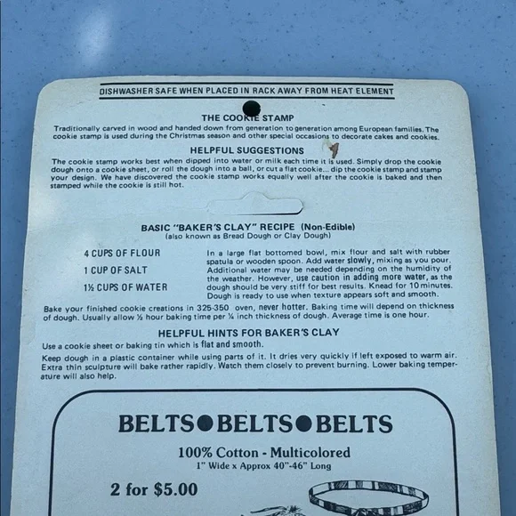 NOS Vintage Christmas Cookie Cutter Shape Snowman Candycane Star Holly Ornaments - Picture 3 of 3